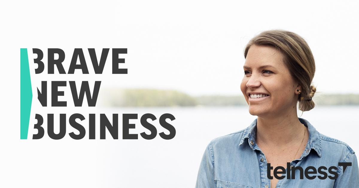 Martina Klingvall VD telness & brave new business logo
