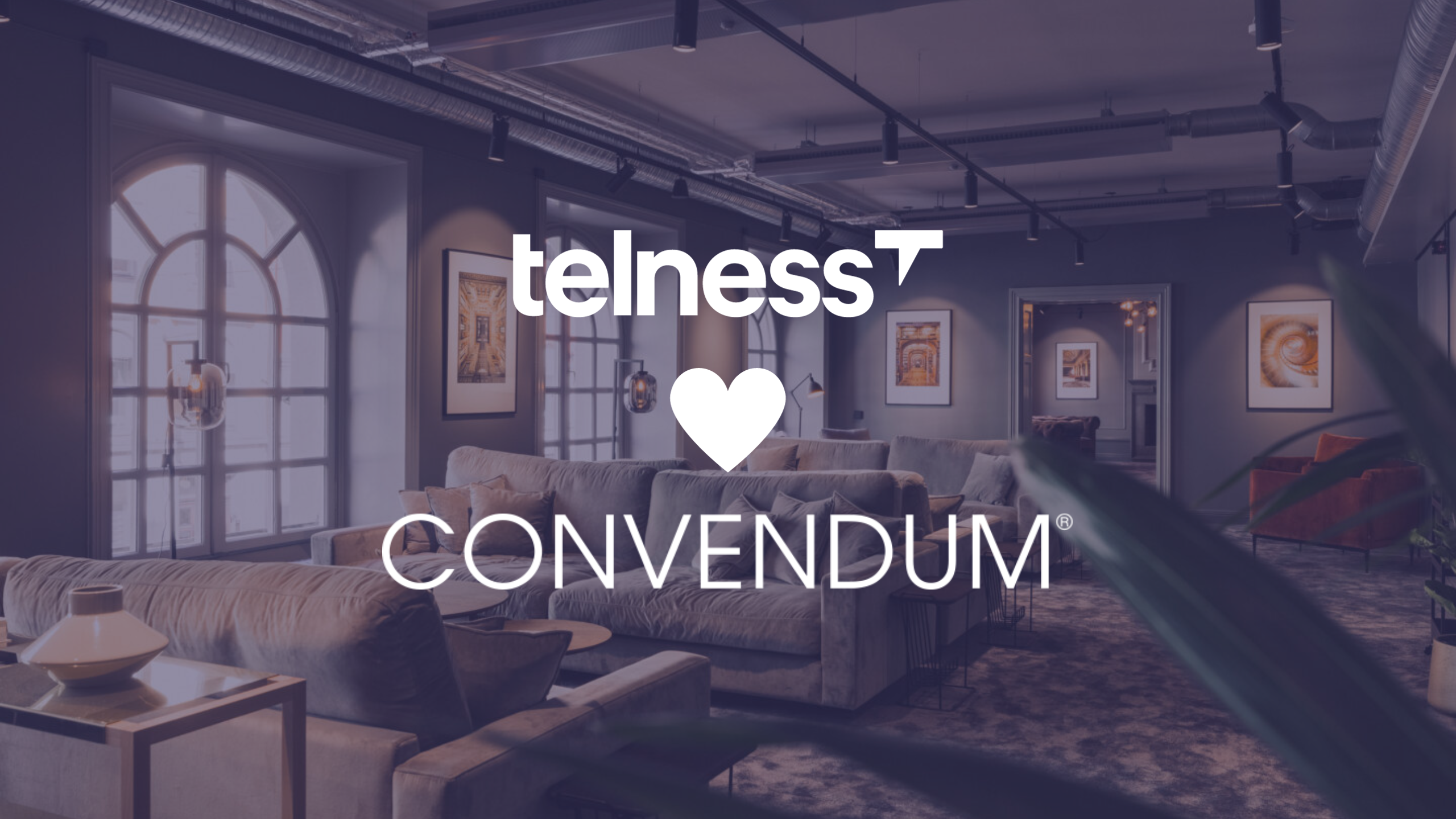Convendum och Telness, logotyper.